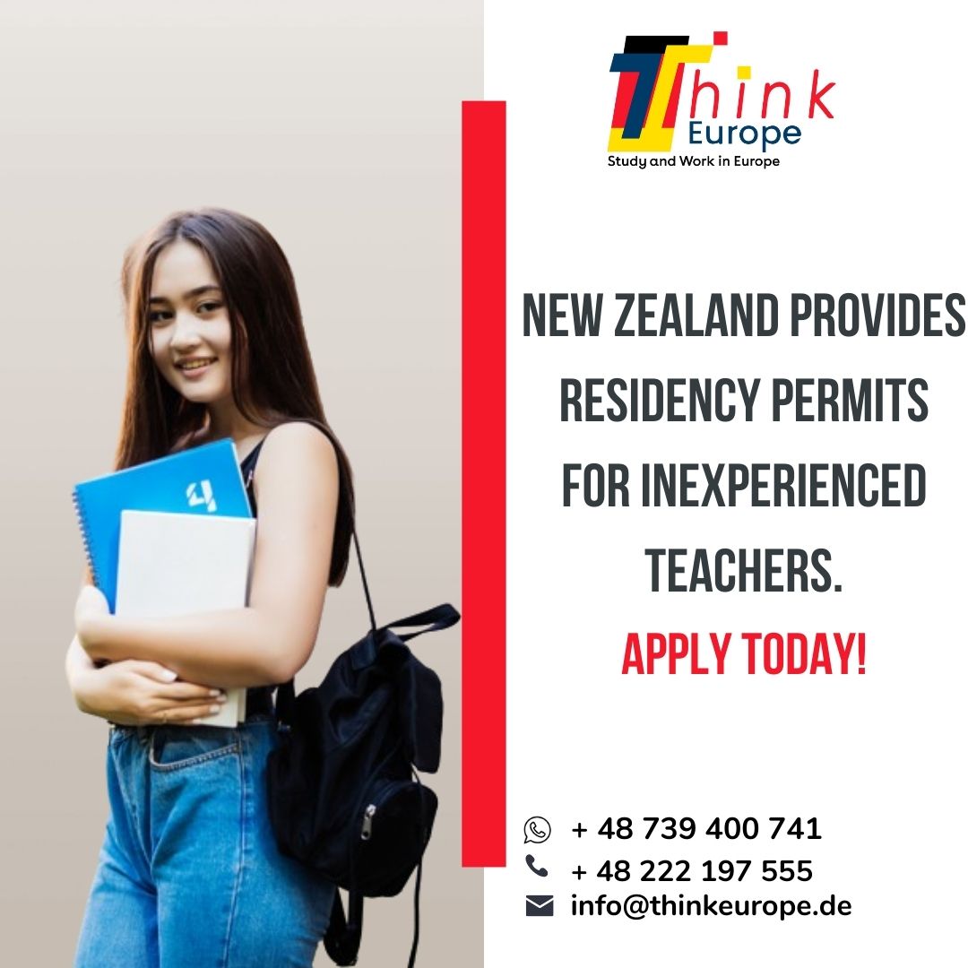 New Zealand provides residency permits for inexperienced teachers. Apply today!