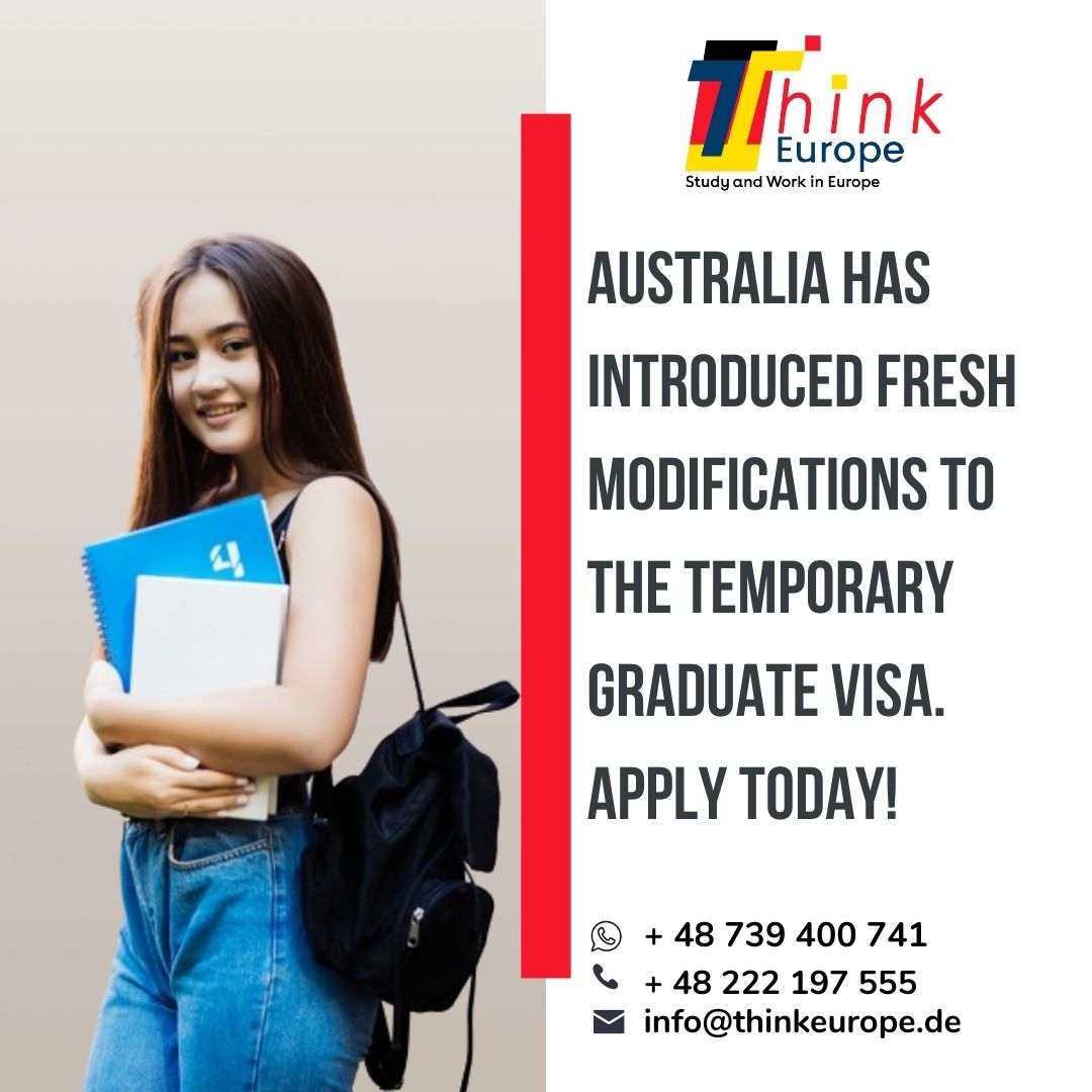 Australia has introduced fresh modifications to the Temporary Graduate Visa. Apply today!