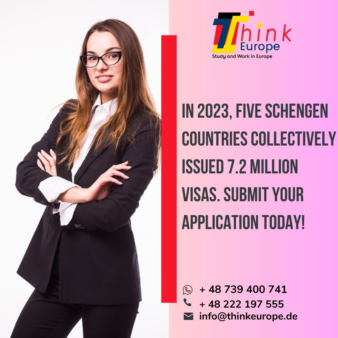 In 2023, five Schengen countries collectively issued 7.2 million visas. Submit your application today!